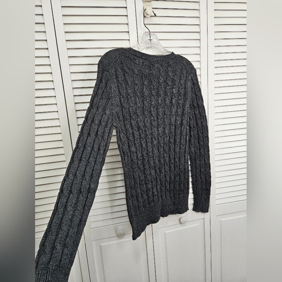 Gap Charcoal Gray Long Sleeve Pullover Sweater Women's Size Large - Picture 5 of 7